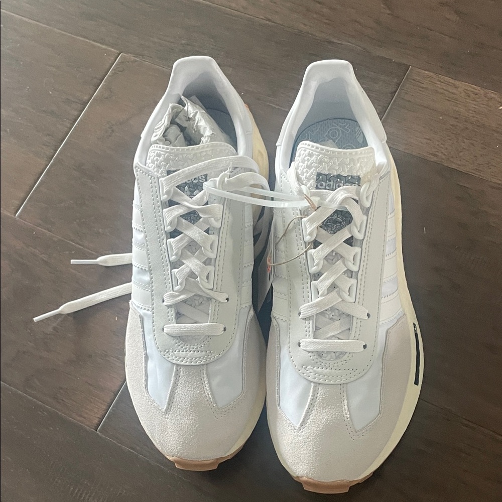 Adidas White Retropy E 5 Tennis Shoes. Mens Size 10 - Picture 3 of 5